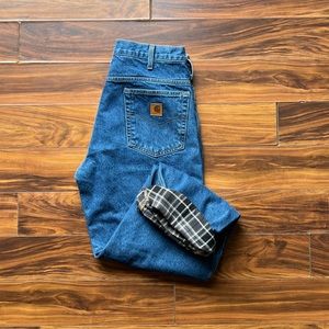 Carhartt Flannel Lined Jeans 32x30